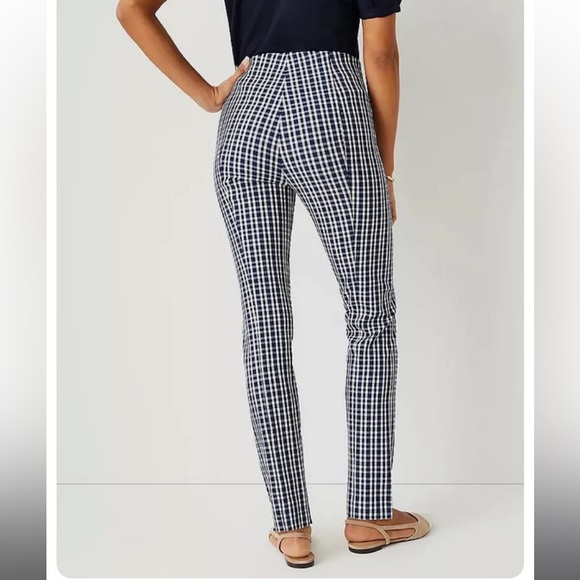 Like New Ann Taylor Plaid Audrey Bi-Stretch Pants - Picture 2 of 6
